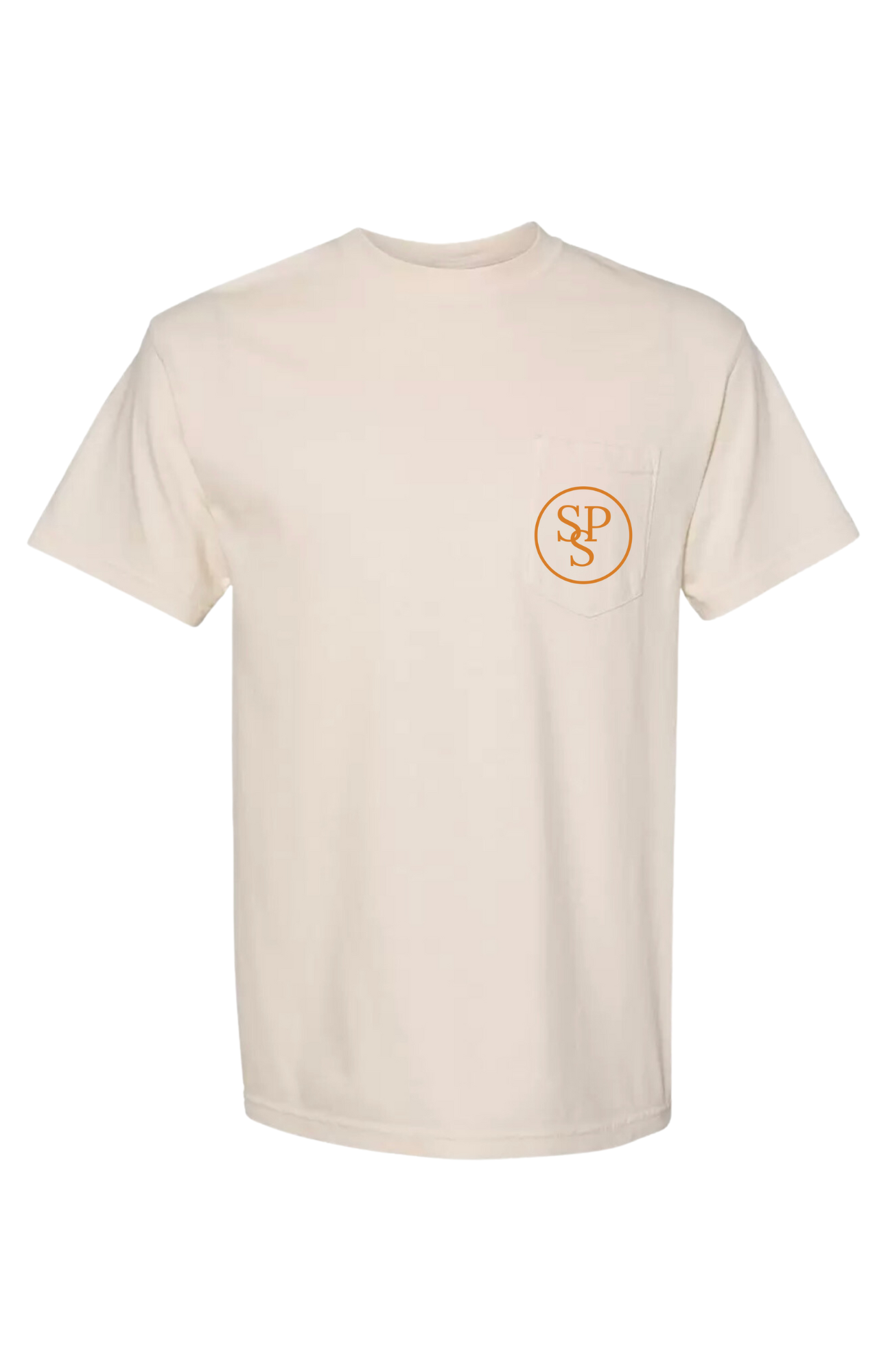 Orange/Ivory Pocket Tee